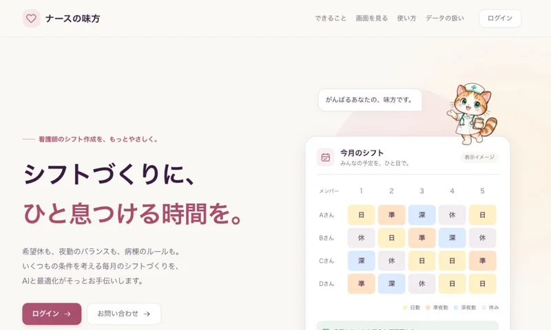 ナースの味方のトップページ